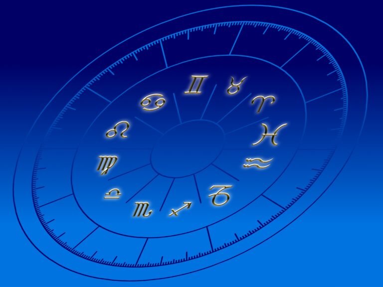 Daily horoscope zodiac sign wheel