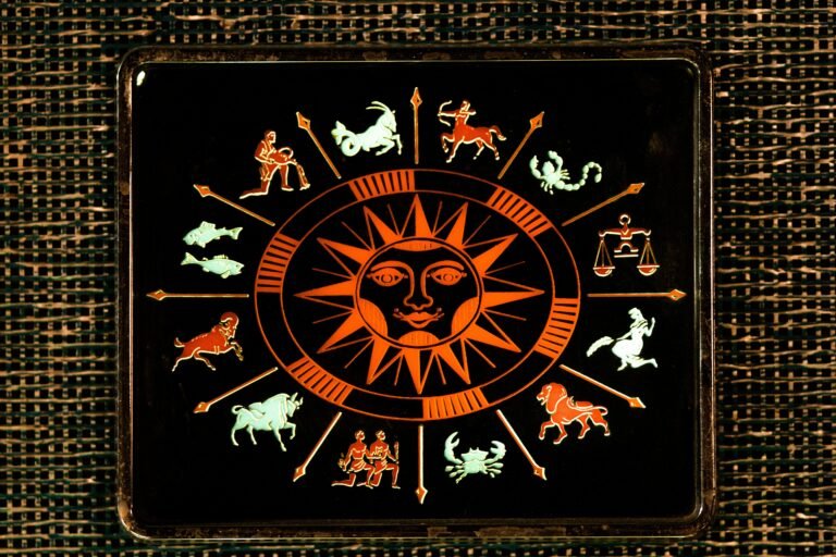 Zodiac signs wheel illustration for daily horoscope March 24, 2026