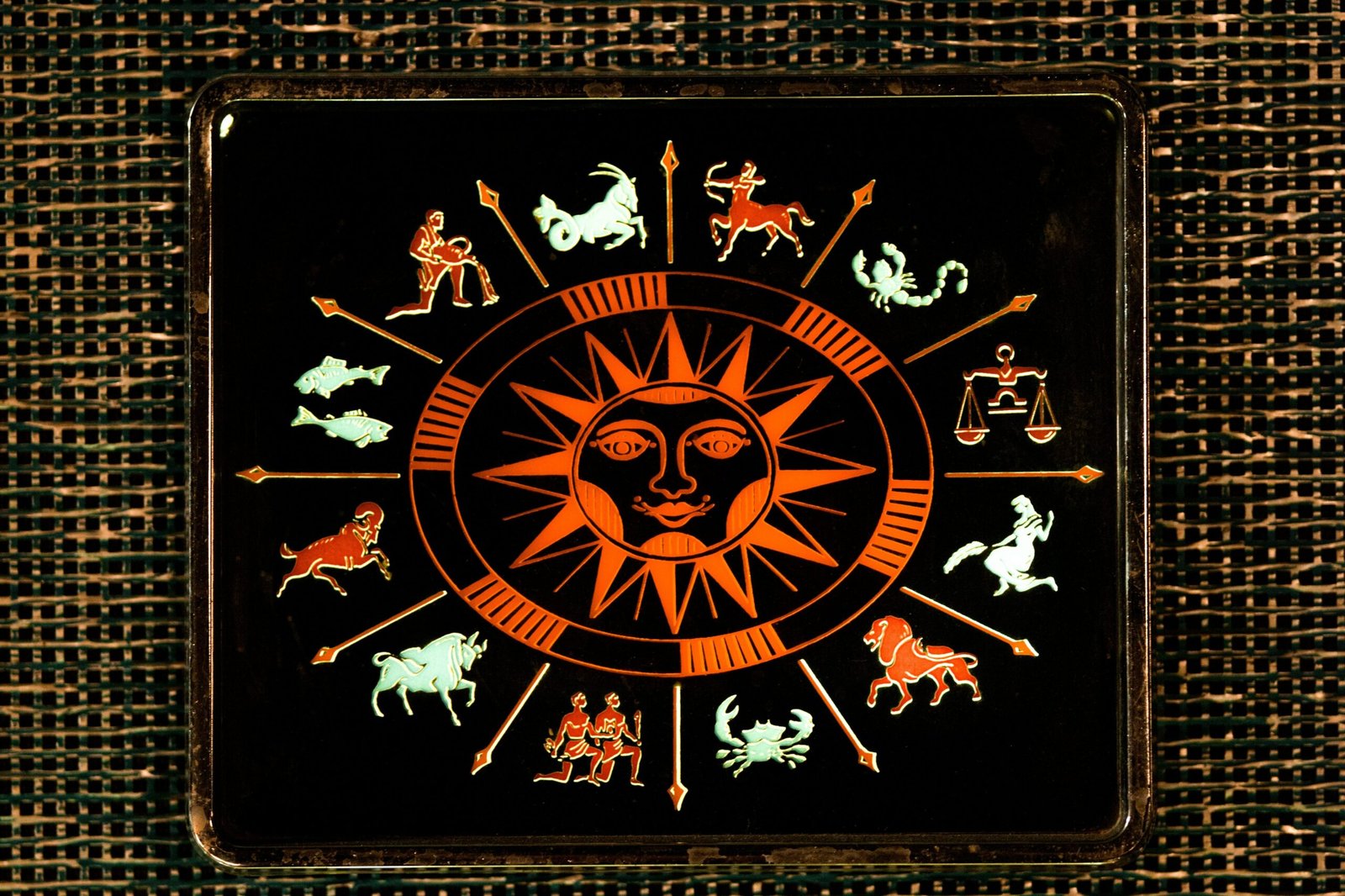 Zodiac signs wheel illustration for daily horoscope March 24, 2026