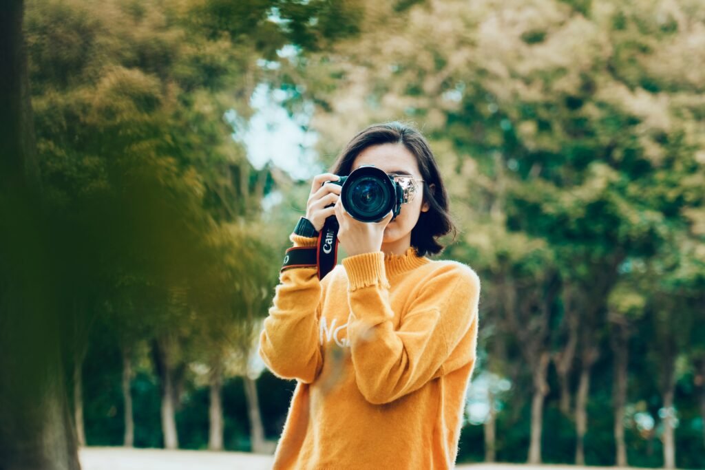 Lady photographer